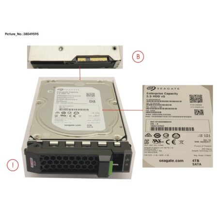 38049595 - HD SATA 6G 4TB 7.2K HOT PL 3.5  BC
