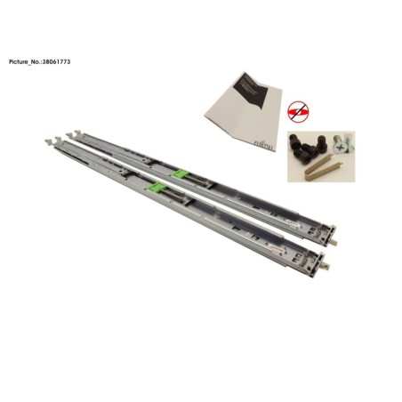 38061773 - RMK F1 SLIMLINE. SLIDE-IN RAIL 2U. QRL