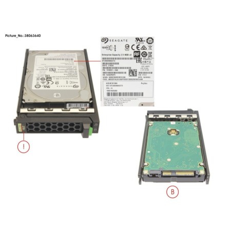 38063640 - HD SAS 12G 2TB 7K2 512E HOT PL SFF BC