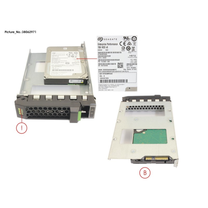 38062971 - HD SAS 12G 600GB 15K HOT PL 3.5  EP