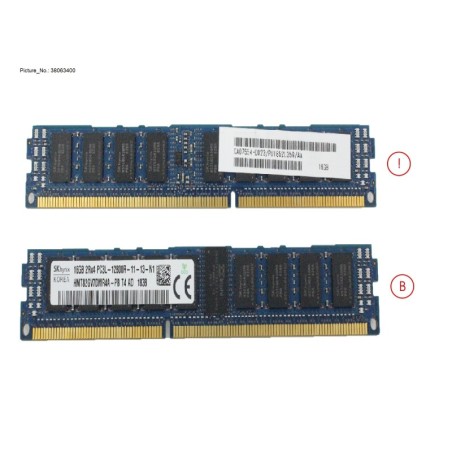 38063400 - DX1.200 S3.S4 CACHEMEM 16GB 1X DIMM