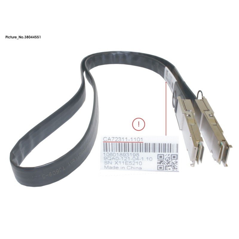 38044551 - DX S3 HE QSFP+ CU CABLE 1.1M