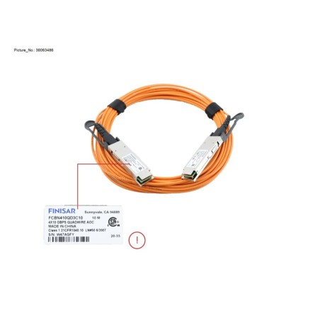 38063486 - DX S3 HE QSFP+ AOC CABLE 10M