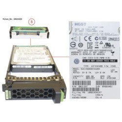 38043025 - JX40 S2 2.5  HD SAS 600GB 15k 12G 512N