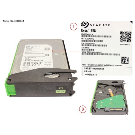 38063264 - JX60 S2 HD SAS 4TB 7K2 12G 512N