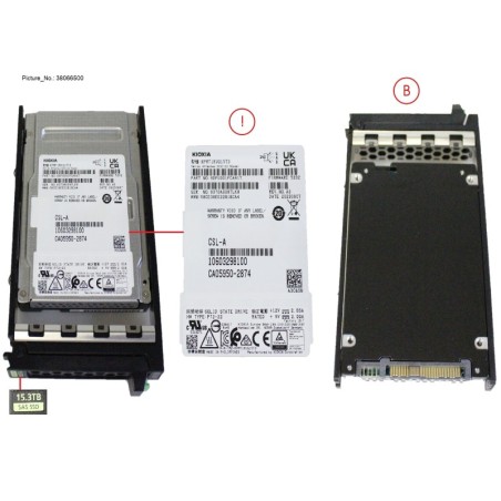 38066500 - SSD SAS 24G RI 15.36TB IN SFF SLIM