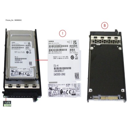 38066502 - SSD SAS 24G WI 1.6TB IN SFF SLIM