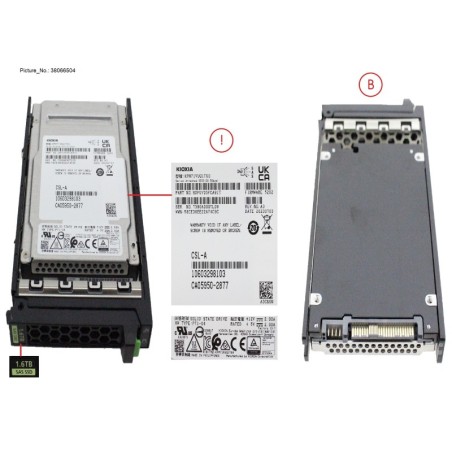 38066504 - SSD SAS 24G MU 1.6TB IN SFF SLIM