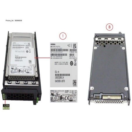 38066506 - SSD SAS 24G MU 3.2TB IN SFF SLIM