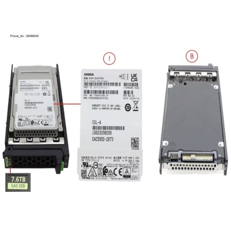 38066509 - SSD SAS 24G RI 7.68TB IN SFF SLIM