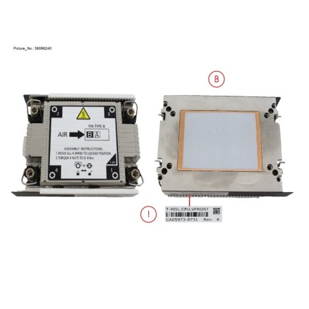 38066240 - VALUE HEATSINK FRONT