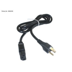 38042230 - CABLE POWERCORD (USA.CDN).1.8M.BLACK