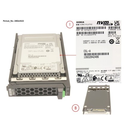 38064522 - SSD PCIE4 SFF MU 6.4TB