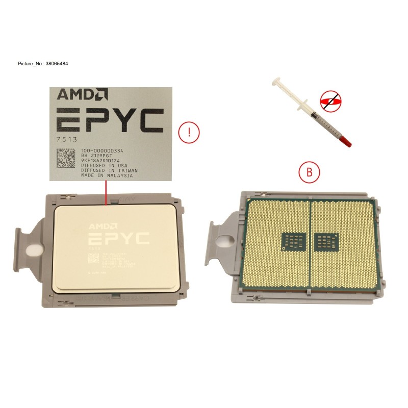 38065484 - SPARE AMD EPYC 7513 (2.6GHZ.32CORE.128MB