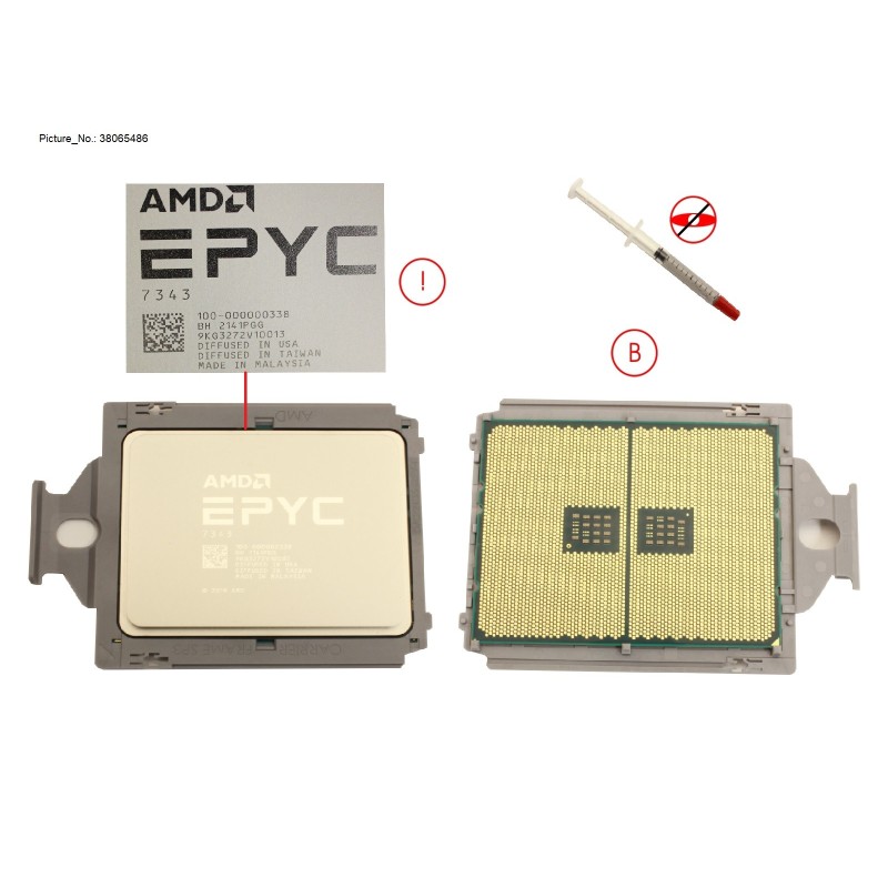 38065486 - SPARE AMD EPYC 7343 (3.2GHZ.16CORE.128MB