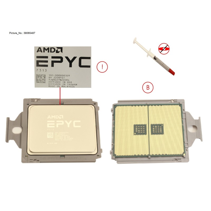 38065487 - SPARE AMD EPYC 7313 (3GHZ.16CORE.128MB)