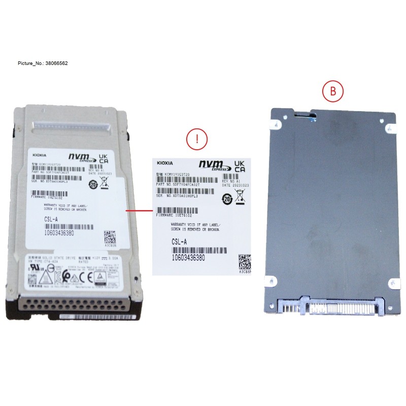 38066562 - SSD PCIE5 SFF MU 3.2TB