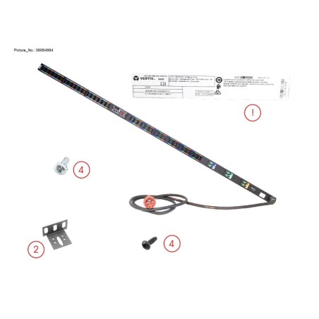 38064984 - METERED PDU 3PH 32A IEC309 36X COMBINATI