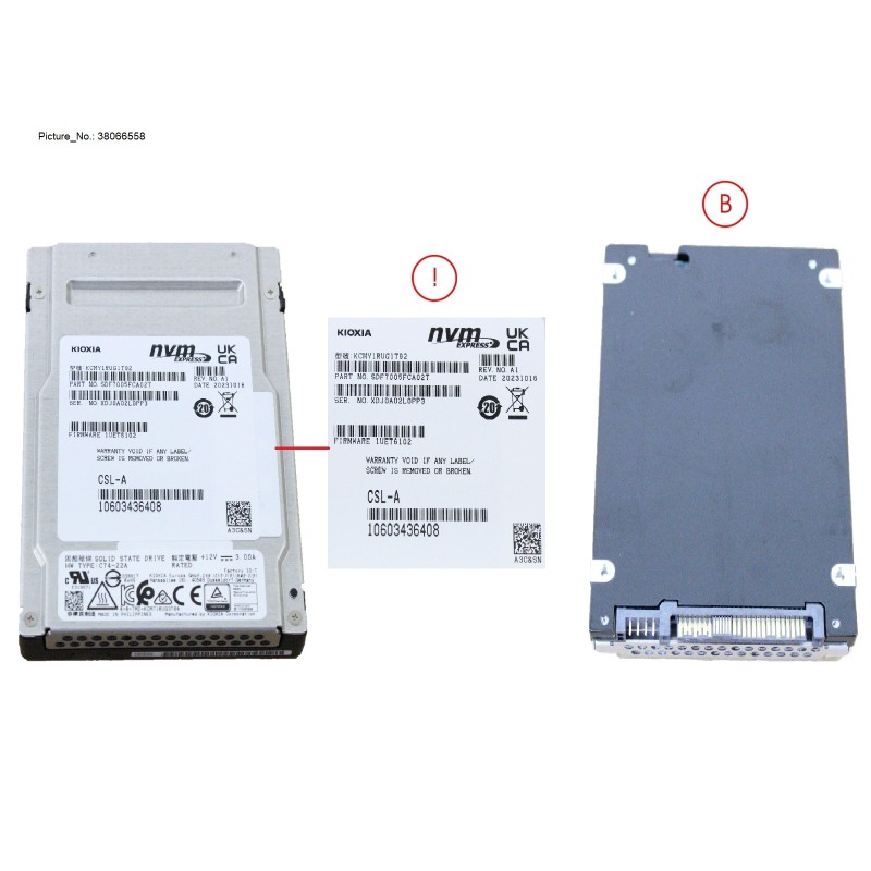 38066558 - SSD PCIE5 SFF RI 1.92TB