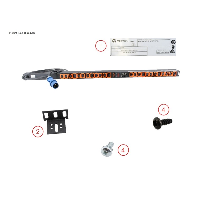 38064985 - SWITCHED PDU 16A IEC309 18XC13 6XC19