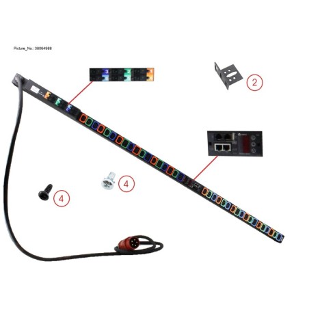 38064988 - SWITCHED PDU 3PH 32A IEC309 24XC13 12XC1