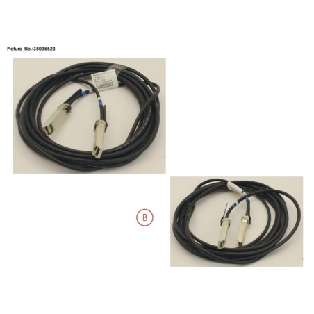 38035523 - SFP. 1GBE. COPPER. FOR STACKING. 5M)