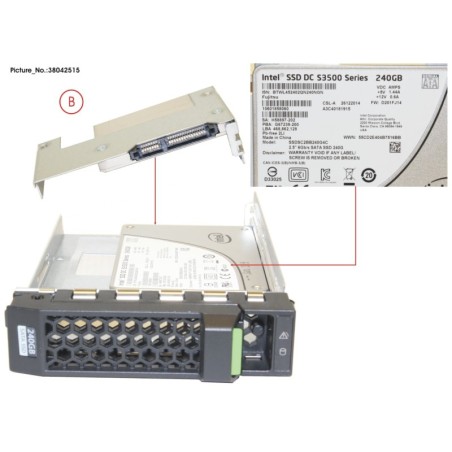 38042515 - SSD SATA 6G 240GB READ-INTEN 3.5  H-P EP