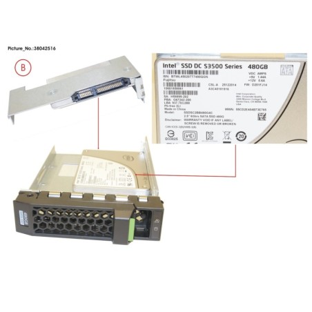 38042516 - SSD SATA 6G 480GB READ-INTEN 3.5  H-P EP
