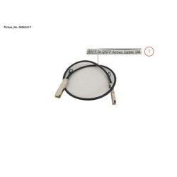 38062619 - DAC CABLE. QSFP+. COPPER. ACTIVE. 1M