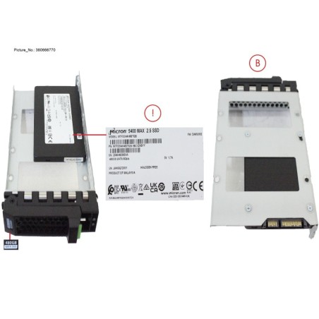38066770 - SSD SATA 6G 480GB MU SFF IN LFF SLIM