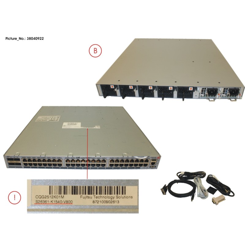 38040922 - SWITCH VDX 6740T-24-R. SPARE