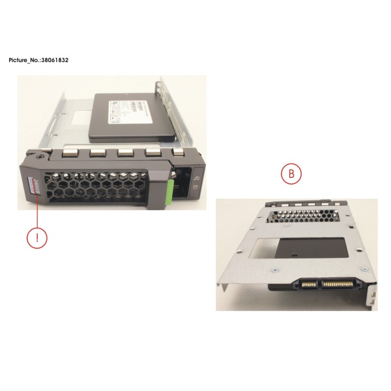 38061832 - SSD SATA 6G 240GB MIXED-USE 3.5  H-P EP