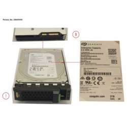 38049590 - HD SAS 12G 2TB 7.2K 512E HOT PL 3.5  BC
