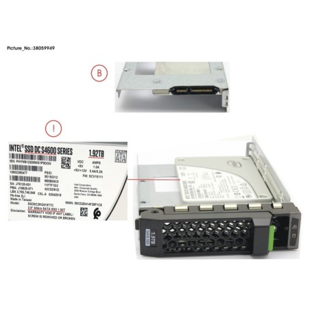 38059949 - SSD SATA6G 1.92TB MIX-USE 3.5  HP S4600