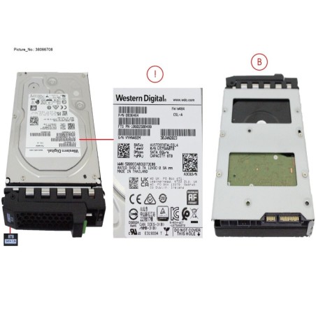38066708 - HD BC-SATA 6G 8TB 7K2 512E HOT PL LFF