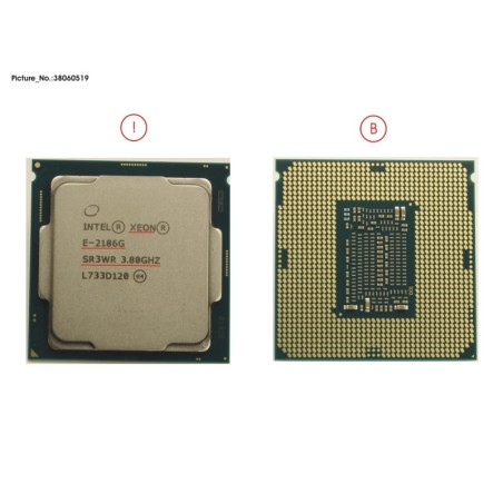 38060519 - CPU XEON E-2186G 3.8GHZ 95W