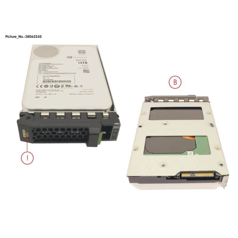 38062245 - HD SAS 12G 14TB 7.2K 512E HOT PL 3.5  BC