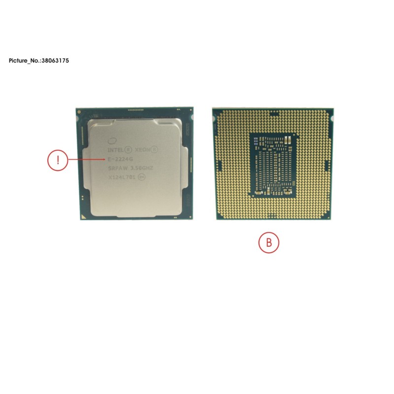 38063175 - CPU XEON E-2224G 3.5GHZ 71W