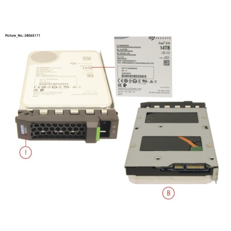 38065171 - HD SATA 6G 14TB 7.2K 512E HOT PL 3.5  BC