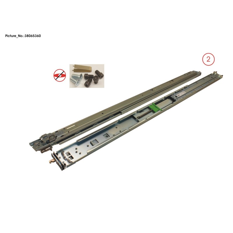 38065360 - RACK MOUNT KIT. DROP-IN FOR SHORT