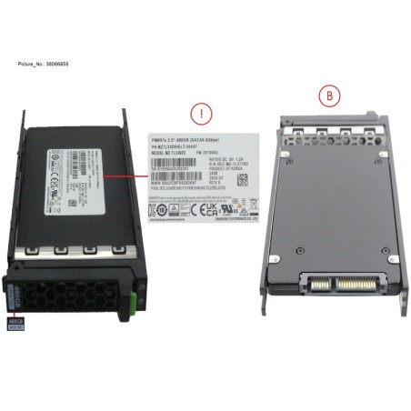 38066855 - SSD SATA 6G MU 480GB SED IN SFF SLIM