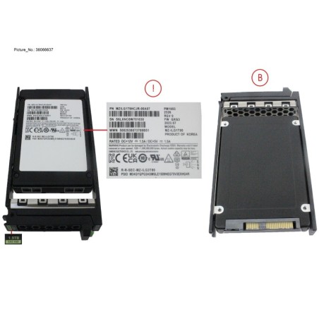 38066637 - SSD SAS 24G RI 1.92TB SED IN SFF SLIM