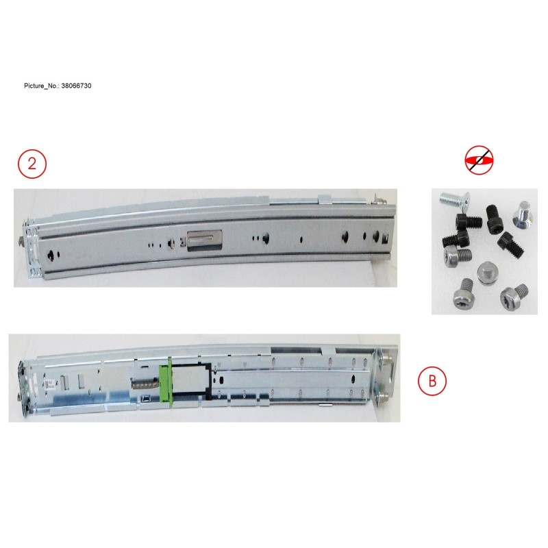 38066730 - RACK MOUNT KIT. SLIDE-IN RAIL
