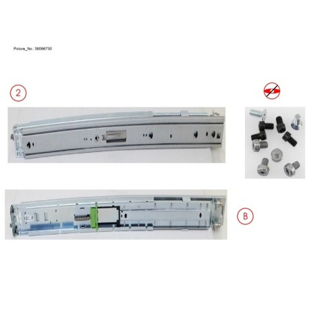 38066730 - RACK MOUNT KIT. SLIDE-IN RAIL