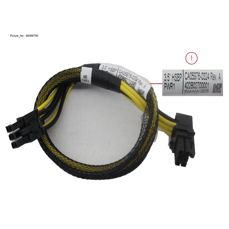 38066790 - POWER CABLE. MB TO 3.5X4 FHSBP