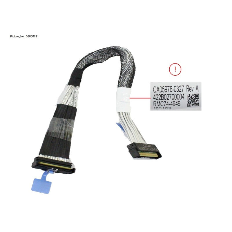 38066791 - MCIO CABLE. MB TO X8 INT RAID RISER. 1 T