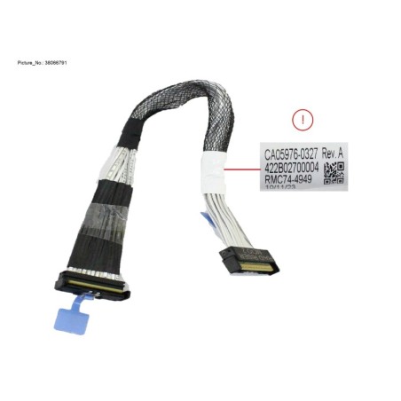 38066791 - MCIO CABLE. MB TO X8 INT RAID RISER. 1 T