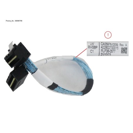 38066799 - SLIMLINE SAS CABLE. SAS EXP TO 2.5 RHSBP