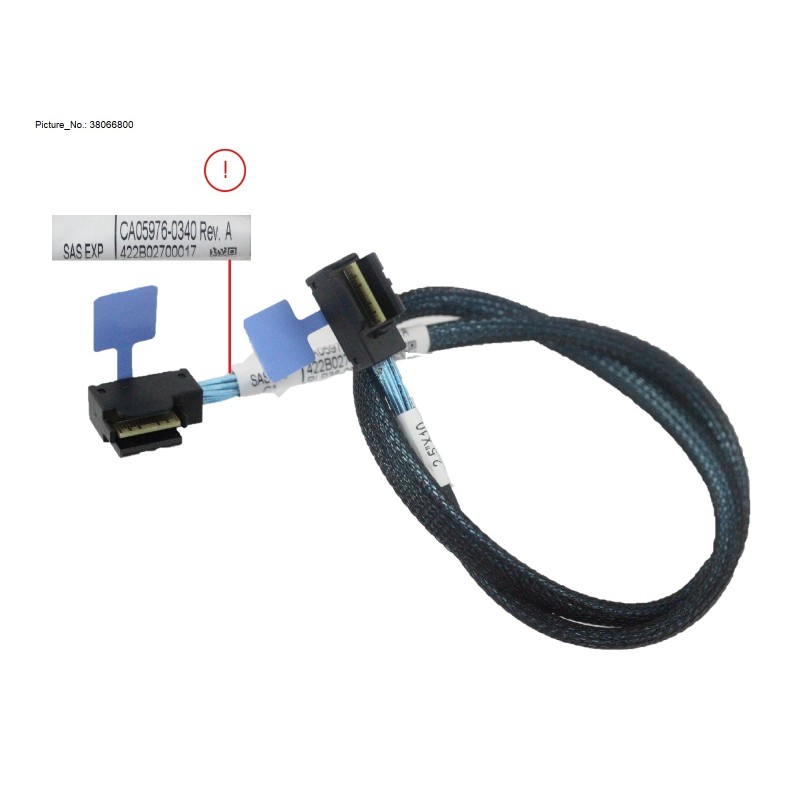 38066800 - SLIMLINE SAS CABLE. SAS EXP C1 TO 2.5X10