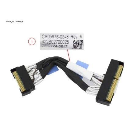 38066805 - MCIO CABLE. MB TO 2.5X2 RHSBP. 1 TO 1